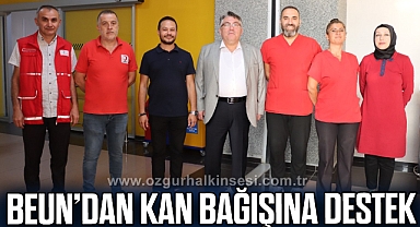 BEUN'dan Kan Bağışına Destek