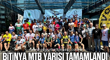 Bitinya MTB yarışı tamamlandı