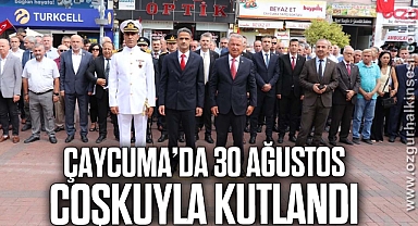 Çaycuma'da 30 Ağustos Coşkuyla Kutlandı