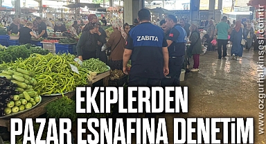 EKİPLERDEN PAZAR ESNAFINA DENETİM