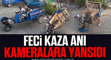 Ereğli'deki patpat kazası güvenlik kamerasına yansıdı