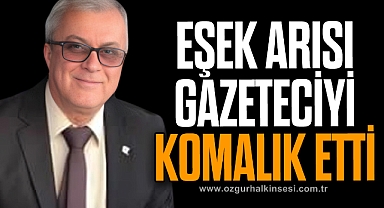 EŞEK ARISI GAZETECİYİ KOMALIK ETTİ