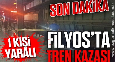 FİLYOS'TA TREN KAZASI