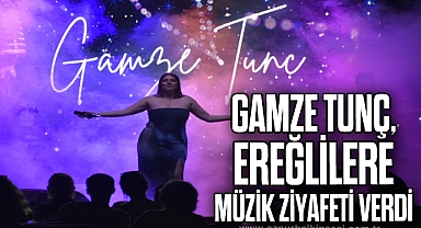 Gamze Tunç, Ereğlilere müzik ziyafeti verdi