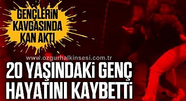 Gençlerin kavgasında kan aktı, 20 yaşındaki genç hayatını kaybetti