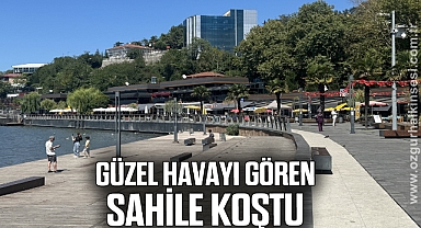 Güzel havayı gören sahile koştu