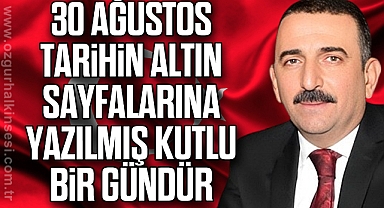 HACIBEKTAŞOĞLU 30 AĞUSTOS'U KUTLADI