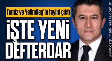 İŞTE YENİ DEFTERDAR