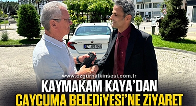 Kaymakam Adem Kaya Çaycuma Belediyesini ziyaret etti
