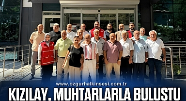 KIZILAY, MUHTARLARLA BULUŞTU