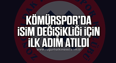 KÖMÜRSPOR'DA İSİM DEĞİŞİKLİĞİ İÇİN İLK ADIM ATILDI