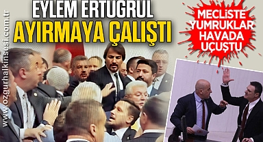 MECLİSTE YUMRUKLAR HAVADA UÇUŞTU