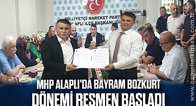 MHP ALAPLI'DA BAYRAM BOZKURT DÖNEMİ RESMEN BAŞLADI