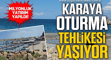 Milyonluk yatırım yapılan limanda balıkçı tekneleri karaya oturma tehlikesi yaşıyor