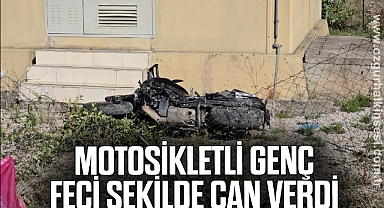 Motosikletli genç feci şekilde can verdi