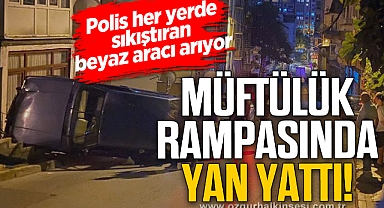 MÜFTÜLÜK RAMPASINDA YAN YATTI