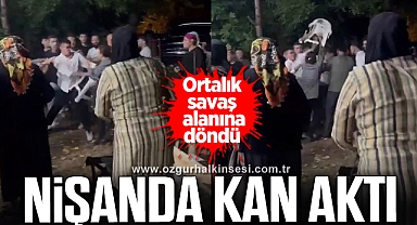 Nişan töreninde kavga çıktı