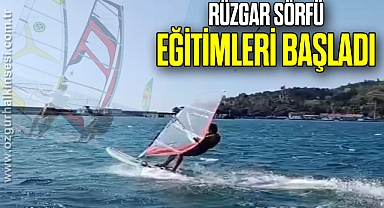 RÜZGAR SÖRFÜ EĞİTİMLERİ BAŞLADI