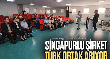 SİNGAPURLU ŞİRKET TÜRK ORTAK ARIYOR
