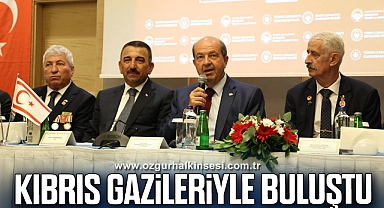 TATAR, KIBRIS GAZİLERİYLE BULUŞTU