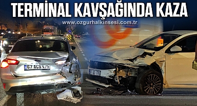 TERMİNAL KAVŞAĞINDA KAZA