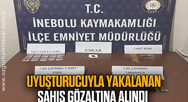 Uyuşturucuyla yakalanan şahıs gözaltına alındı