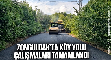 Zonguldak'ta köy yolu çalışmaları tamamlandı