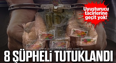 1 haftada 8 şüpheli tutuklandı