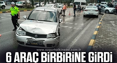 6 araçlı zincirleme trafik kazası