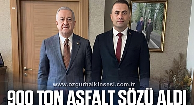 900 ton asfalt sözü aldı