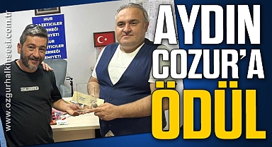 AYDIN COZUR’A ÖDÜL