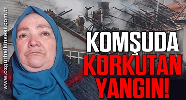 Bartın'da çatı yangını korkuttu
