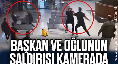 BAŞKAN VE OĞLUNUN SALDIRISI KAMERADA