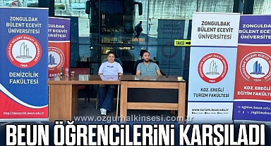 BEUN, öğrencilerini havalimanı ve otobüs terminallerinde karşıladı