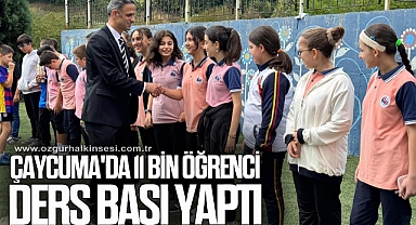 Çaycuma'da 11 bin öğrenci ders başı yaptı
