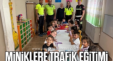 Çaycuma'da anaokulu öğrencilerine trafik eğitimi