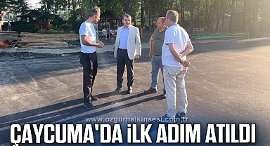 Çaycuma'da tenis kortları için ilk adım atıldı