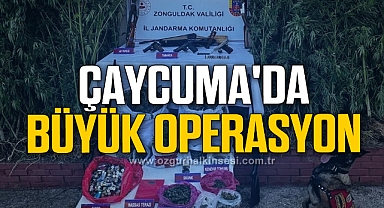 Çaycuma'da uyuşturucu tacirlerine büyük operasyon