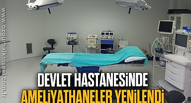 Devlet Hastanesi'nde ameliyathaneler yenilendi