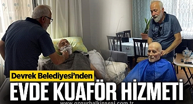 DEVREK BELEDİYESİ'NDEN EVDE KUAFÖR HİZMETİ