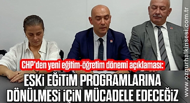 “ESKİ EĞİTİM PROGRAMLARINA DÖNÜLMESİ İÇİN MÜCADELE EDECEĞİZ”