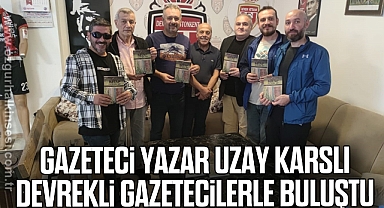 Gazeteci Yazar Uzay Karslı Devrekli basın mensuplarıyla buluştu