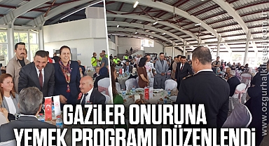 GAZİLER ONURUNA YEMEK PROGRAMI DÜZENLENDİ