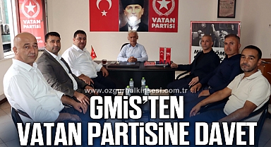 GMİS YÖNETİMİNDEN VATAN PARTİSİNE ZİYARET