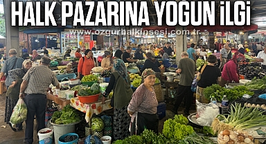 Halk pazarına yoğun ilgi