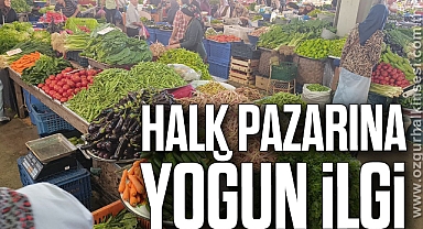 Halk pazarına yoğun ilgi