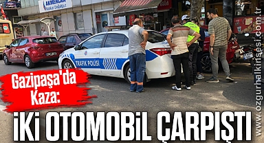 İKİ OTOMOBİL ÇARPIŞTI