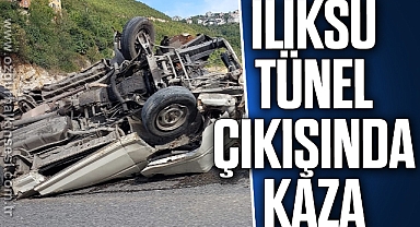 ILIKSU TÜNEL ÇIKIŞINDA KAZA