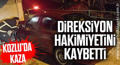 İTFAİYE EKİPLERİ KAZAYA MÜDAHALE ETTİ