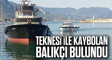 Karadeniz'de teknesi ile kaybolan balıkçı bulundu